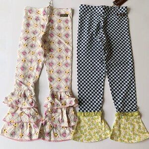 NWT Matilda Jane Girl Ruffle Leggings Bundle 8 Years 10 years or 12 years